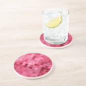 Dessous De Verre En Grès Rose vif (Côté)