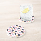 Dessous De Verre En Grès Rose violet diamant avec araignée (Côté)