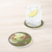 Dessous De Verre En Grès rosebud brillant (Côté)