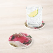 Dessous De Verre En Grès Roses (Côté)