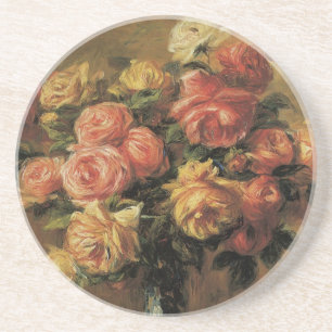 Dessous De Verre En Grès Roses dans un vase par Pierre Renoir, Beaux-Arts V