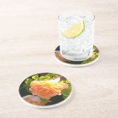 Dessous De Verre En Grès Roses de pêche par pays (Côté)