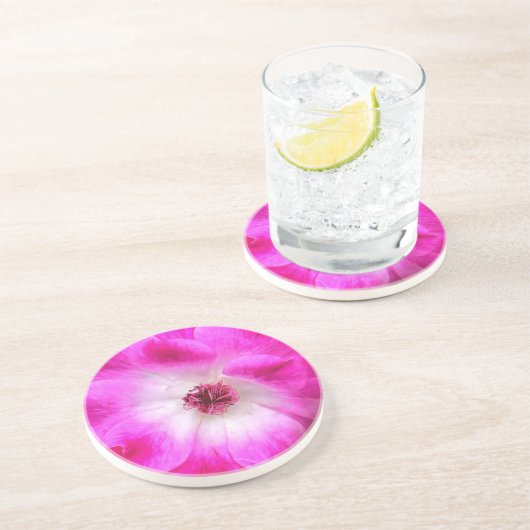 Dessous De Verre En Grès Roses d'iceberg rose (Côté)