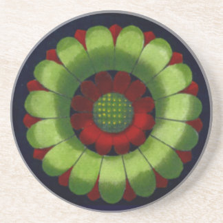 Dessous De Verre En Grès Rosette architecturale n° 2