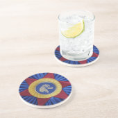 Dessous De Verre En Grès Rosette du spectacle de chevaux (Côté)