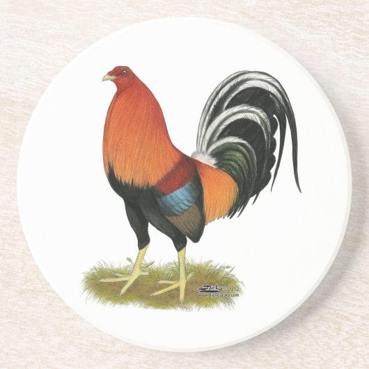Dessous De Verre En Grès Roster de Gamecock Wheaten (Devant)