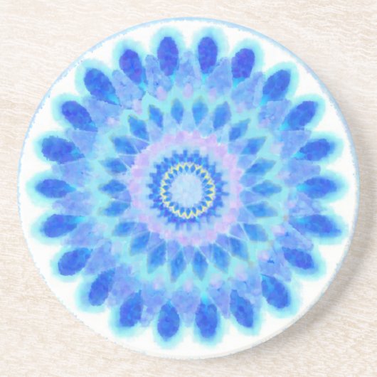 Dessous De Verre En Grès Roue à eau bleue (Devant)