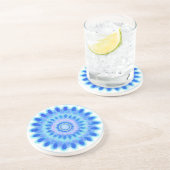 Dessous De Verre En Grès Roue à eau bleue (Côté)