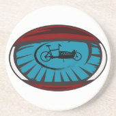 Dessous De Verre En Grès Roue de chargement dans l'oeil design (Devant)