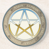 Dessous De Verre En Grès Roue de fin d'automne de l'année (Devant)