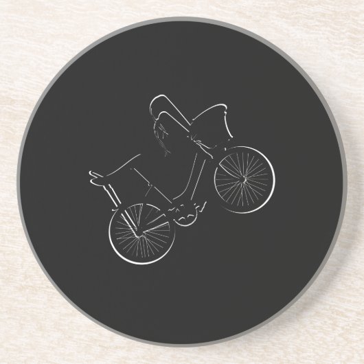 Dessous De Verre En Grès Roue des années 80 (Devant)