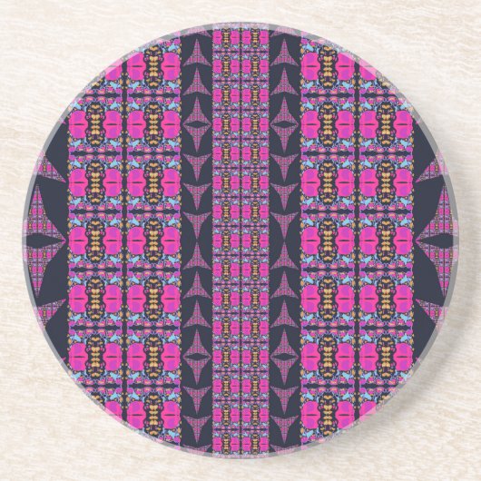 Dessous De Verre En Grès Roue florale variée (Devant)