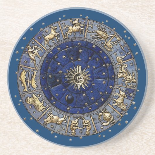 Dessous De Verre En Grès Roue Zodiac (Devant)