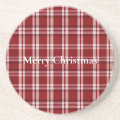 Dessous De Verre En Grès Rouge blanc (Devant)