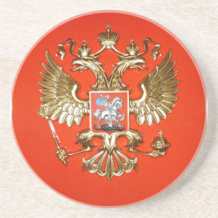 DESSOUS DE VERRE EN GRÈS ROUGE ROYAL