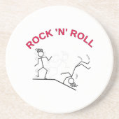 Dessous De Verre En Grès Rouleau Rock 'N' (Devant)