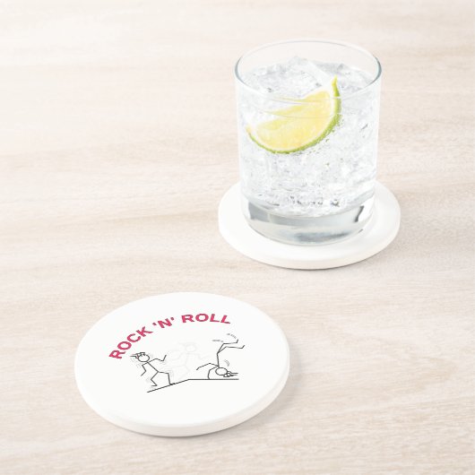 Dessous De Verre En Grès Rouleau Rock 'N' (Côté)