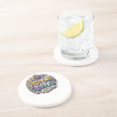 Dessous De Verre En Grès Roulis et Énigmes (Côté)