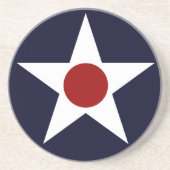 Dessous De Verre En Grès Roundel d'aéronef militaire américain - 241102-K (Devant)