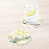 Dessous De Verre En Grès Route (Côté)