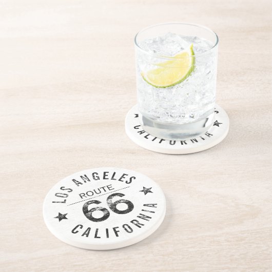 Dessous De Verre En Grès Route 66 (Côté)