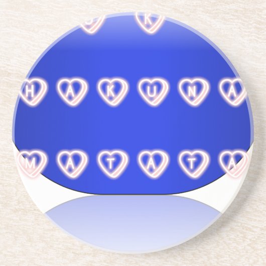 Dessous De Verre En Grès ROYAUME-UNI HAKUNA MATATA TOUJOURS.png (Devant)