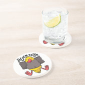 Dessous De Verre En Grès Ruban Canard Drôle (Côté)