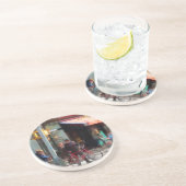 Dessous De Verre En Grès Ruelle de vélo (Côté)