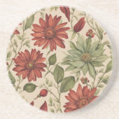 Dessous De Verre En Grès Russe Beige Brown Érable Feuille Mariage d'automne (Devant)