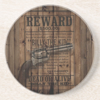 Dessous De Verre En Grès rustique texas star cowboy western country double