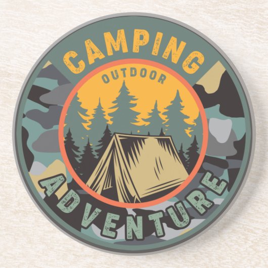 Dessous De Verre En Grès Rustique Wilderness Adventure (Devant)