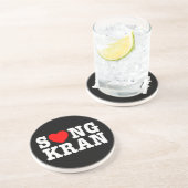Dessous De Verre En Grès S NGKRAN ~ Heart (Côté)