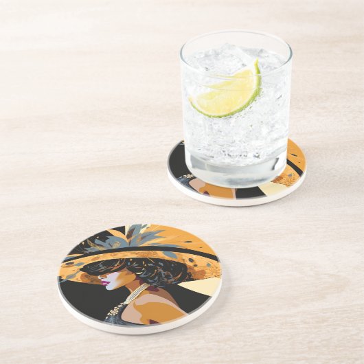 DESSOUS DE VERRE EN GRÈS SA COURONNE N° 1 (Côté)