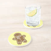 Dessous De Verre En Grès Sac de bonhomme en pain d'épice (Côté)