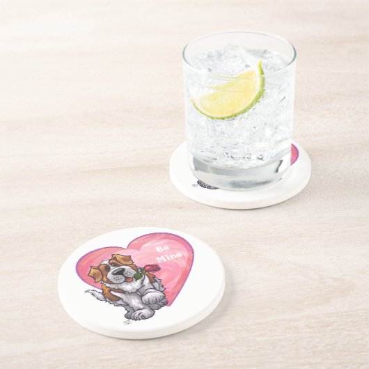 Dessous De Verre En Grès Saint-Bernard Valentin (Côté)