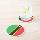 Dessous De Verre En Grès Saint-Kitts-et-Nevis (Côté)