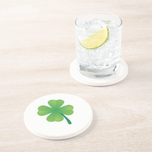 Dessous De Verre En Grès Saint Patrick, Shamrock lumineux