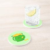 Dessous De Verre En Grès Saint Patrick's Day Shamrock Pot of Gold Celtic Kn (Côté)
