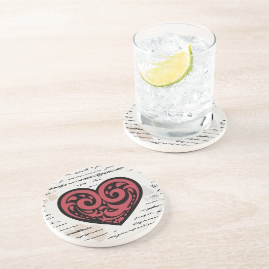 Dessous De Verre En Grès Saint-Valentin 2 (Côté)