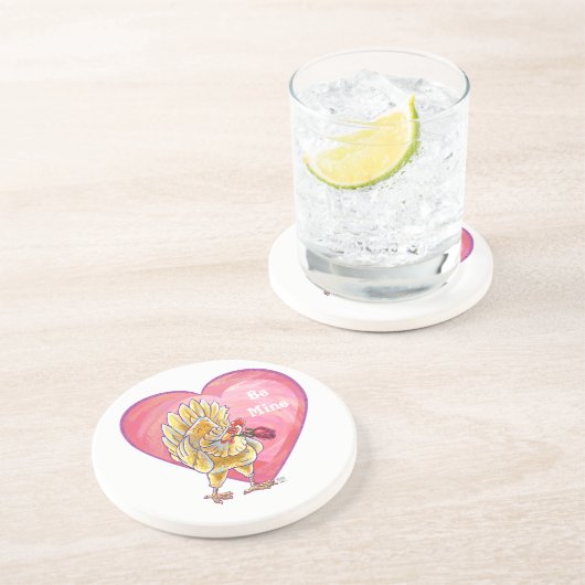 Dessous De Verre En Grès Saint-Valentin au poulet (Côté)