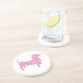 Dessous De Verre En Grès Saint Valentin Dachshund (Côté)