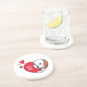 Dessous De Verre En Grès Saint Valentin, Mlle vous (Côté)