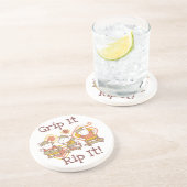 Dessous De Verre En Grès Saisissez-le et déchirez-le faisant de la planche  (Côté)