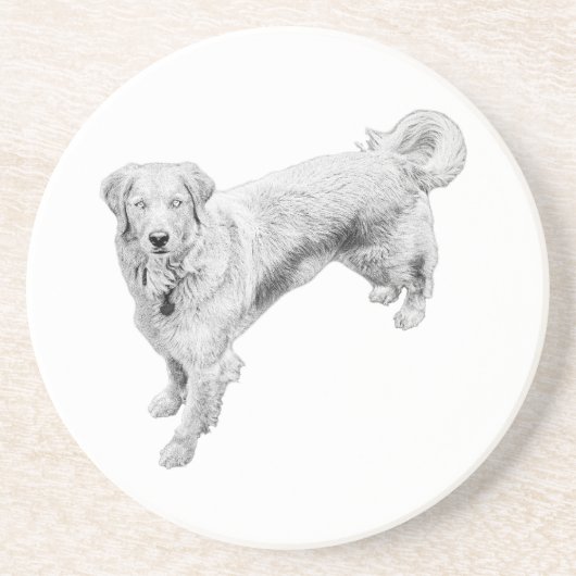 Dessous De Verre En Grès Saison Feuille Sentinel (Devant)