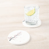 Dessous De Verre En Grès Sakura Cherry Blossom Branch Sandstone Coaster (Côté)