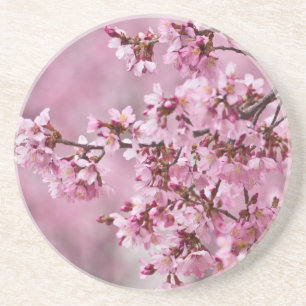 Dessous De Verre En Grès Sakura Cherry Blossoms Pastel Pink Layers