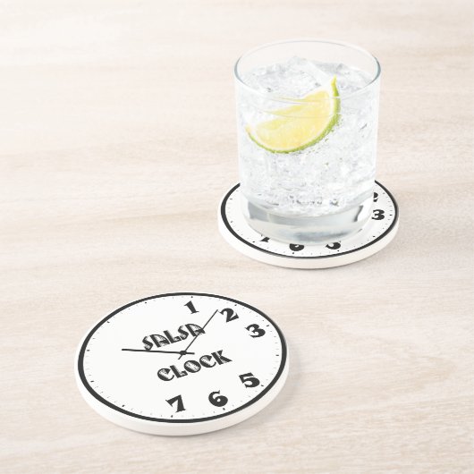 Dessous De Verre En Grès SalsaClock (Côté)