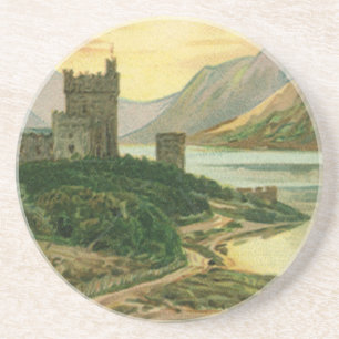 Dessous De Verre En Grès Salutations vintage de la Saint-Patrick Château Sh