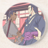 Dessous De Verre En Grès samouraï (Devant)