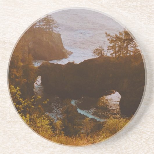 Dessous De Verre En Grès Samuel H. Boardman, côte de l'Oregon (Devant)